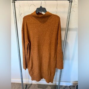 a new day Women's Rust Turtleneck Sweater